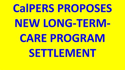 calpers long term care program